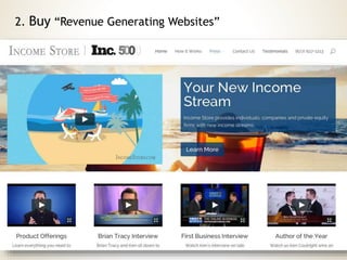 2. Buy “Revenue Generating Websites”
 