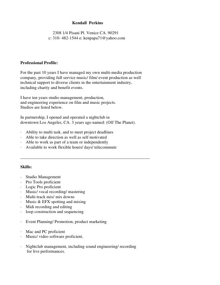 cover letter for entertainment industry