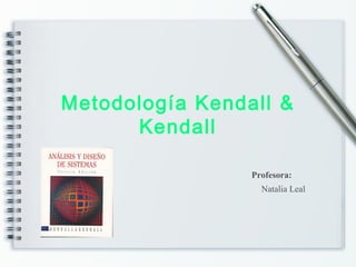 Metodología Kendall &
      Kendall

                 Profesora:
                   Natalia Leal
 