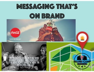 MESSAGING THAT’S
On Brand
 