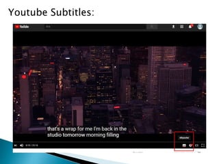 Youtube Subtitles:
 