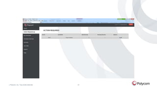 ©

Polycom, Inc. Tous droits réservés.

31

 