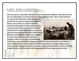 Ken miles: THE UNTOLD RACING HERO | PDF