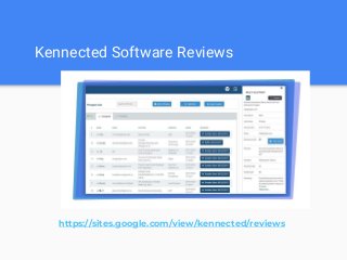 Kennected Software Reviews
https://sites.google.com/view/kennected/reviews
 