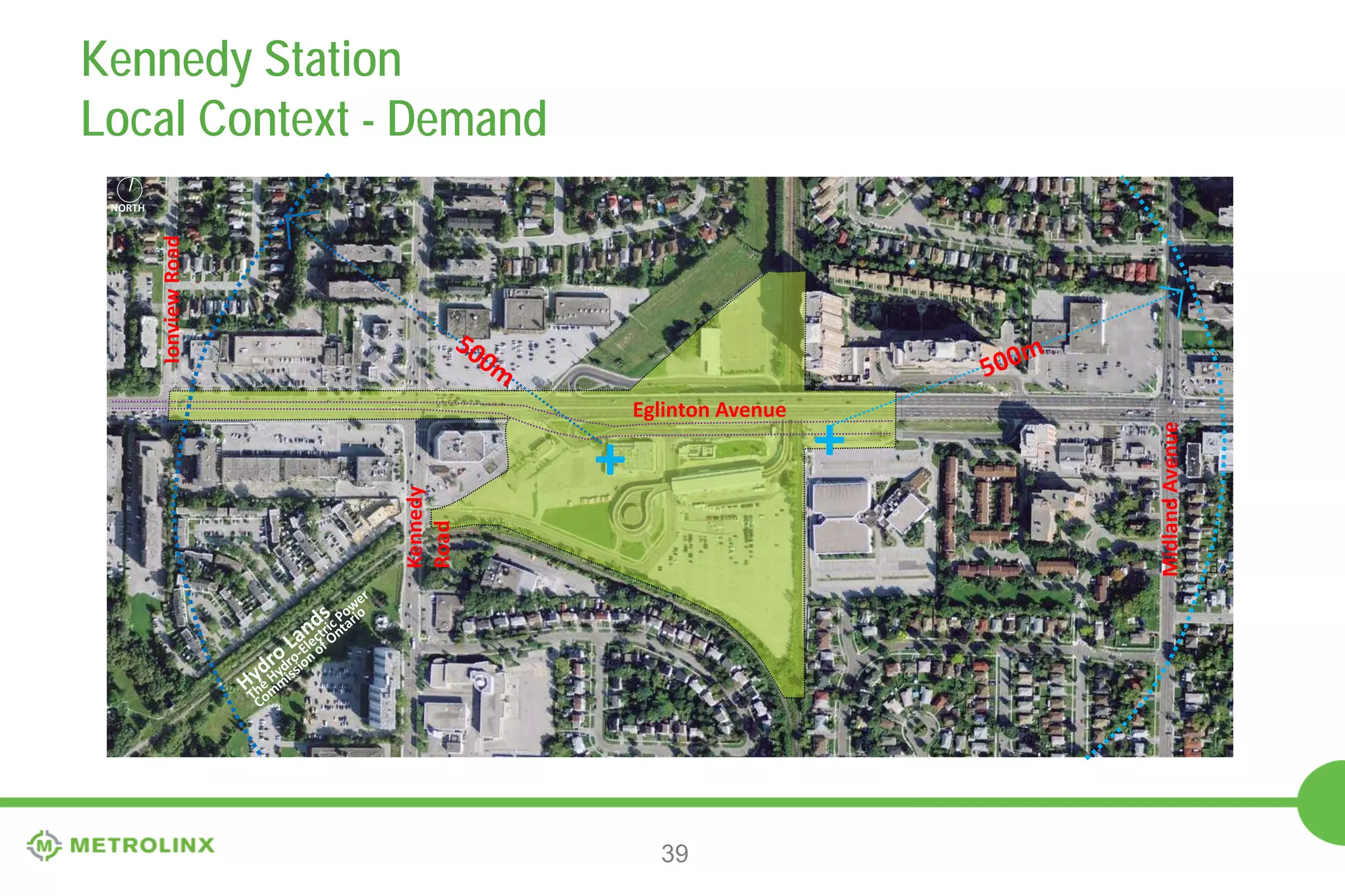 Kennedy Station
Aerial Perspective
NORTH

Kennedy Road

New West
Entrance

Existing Bus
Terminal to
Remain
Existing PPUDO

39

 