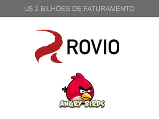 U$ 2 BILHÕES DE FATURAMENTO
 