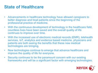 • Advancements in healthcare technology have allowed caregivers to
better diagnose and treat patients since the beginning ...