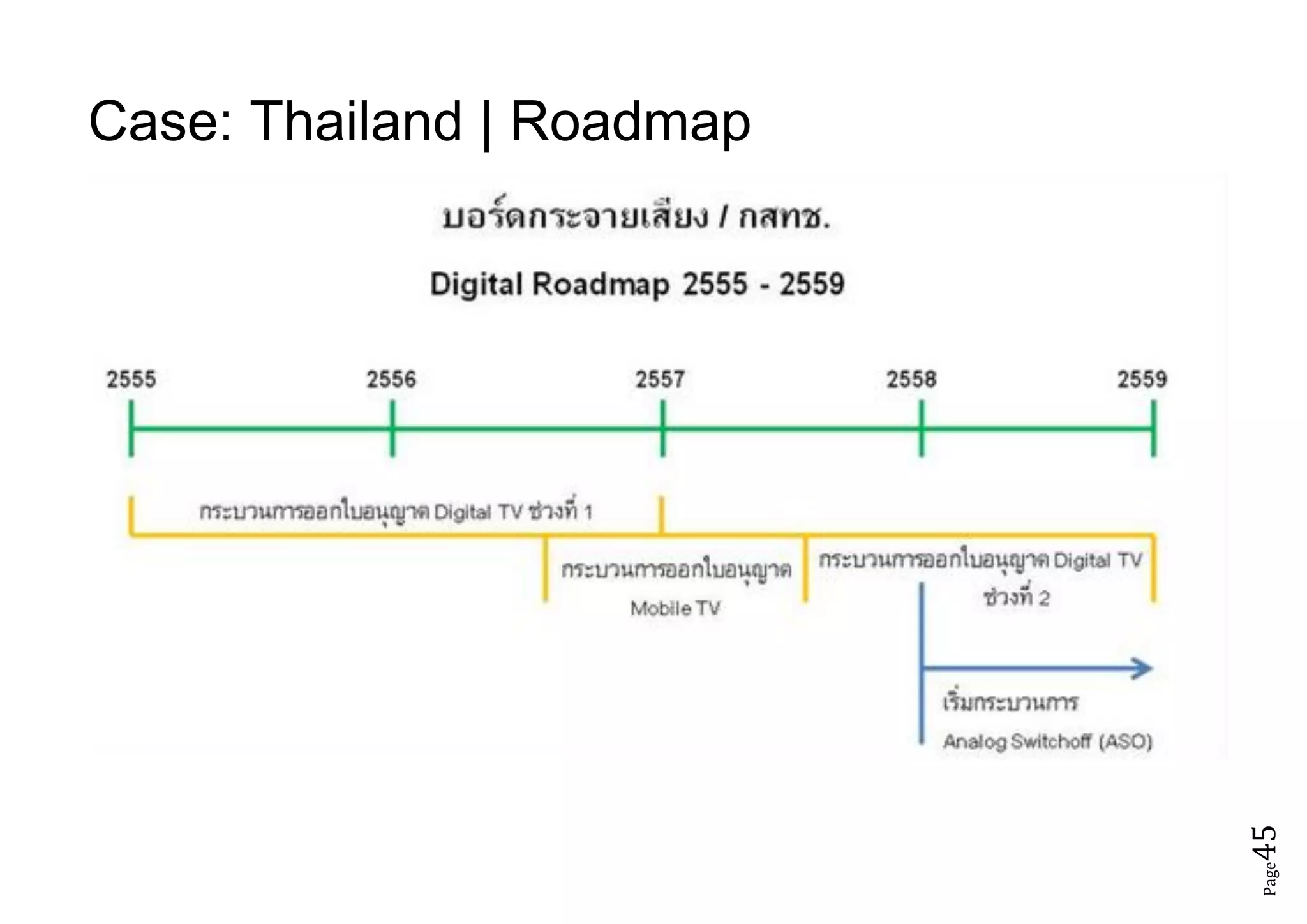 Page45
Case: Thailand | Roadmap
 