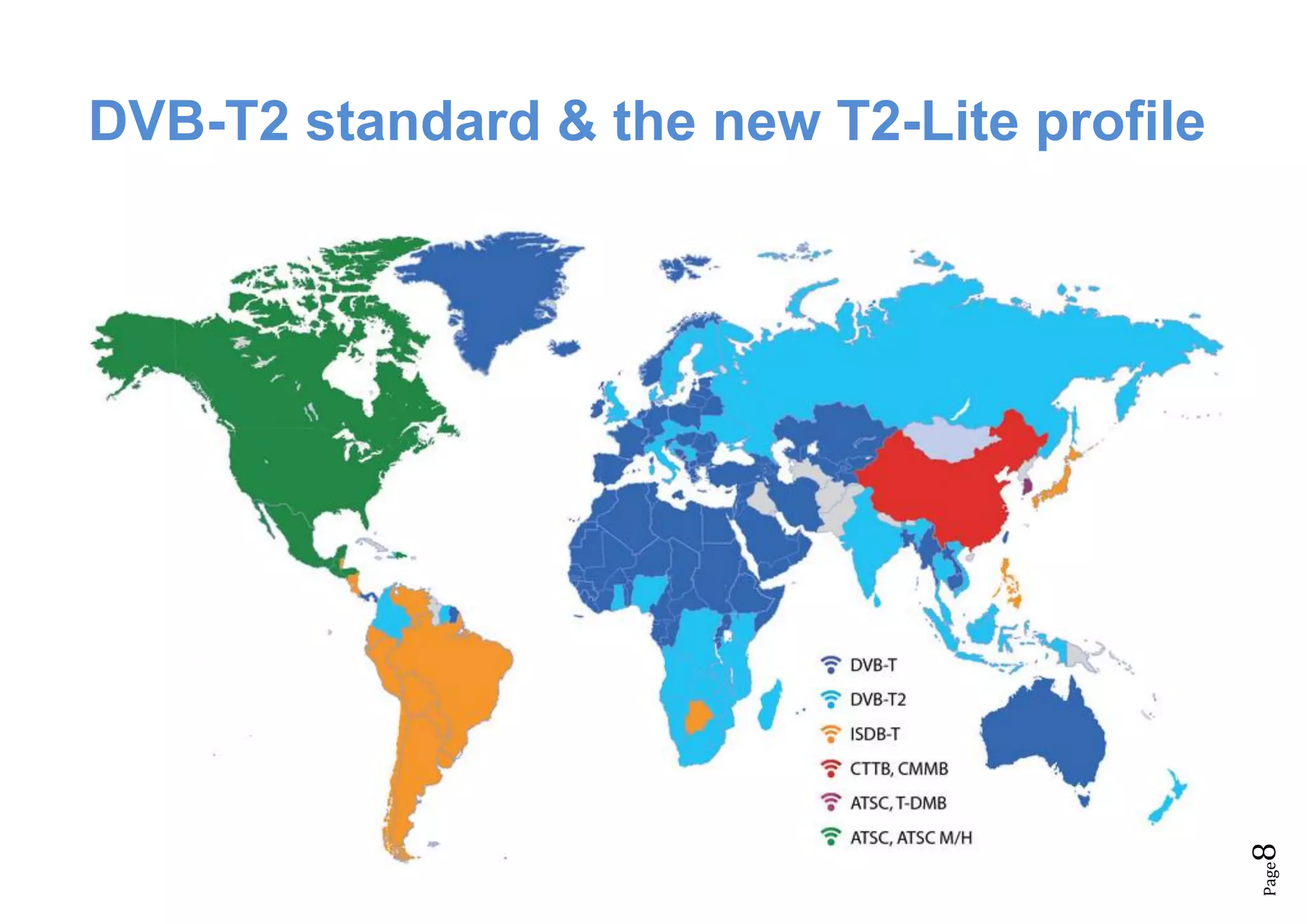 Page8
DVB-T2 standard & the new T2-Lite profile
 