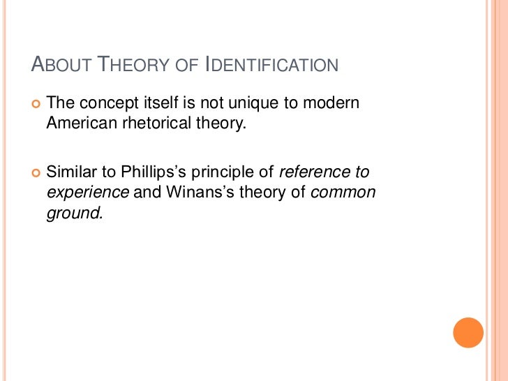 burke and theory of identification