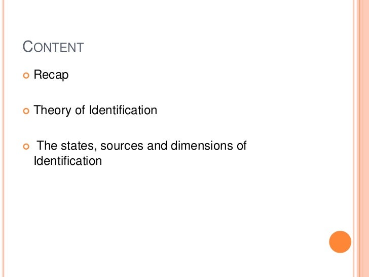 burke and theory of identification