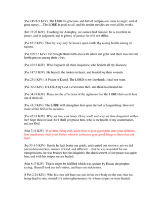Kenneth hagin healing scriptures | PDF
