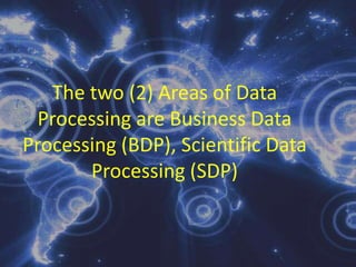 The first phase in the data processing is the input phase wherein, in this stage the date are being gathered and arranged in some form that is convenient to the user. Data must be recorded or captured in some form before they can be processed. They may be first recorded on source documents whether in paper form designed to accept input data or by means of keyboard and other machines, or any other direct input devices that accept input data in paperless, machine readable form. The next phase is the processing, which refers to the different data processing operations. 