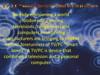 CommunicationHas become an important element of the computer system is set up to share data and information electronically with another computer system.