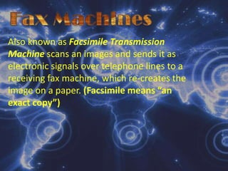        Optical Character Recognition (OCR)Uses a device that reads special reprinted characters and converts them into machine readable form.