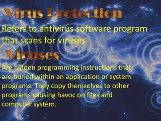 Software can generally be divided into two categories namely Systems Software and Application Software.