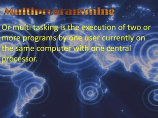 Allocates the use of peripheral devices