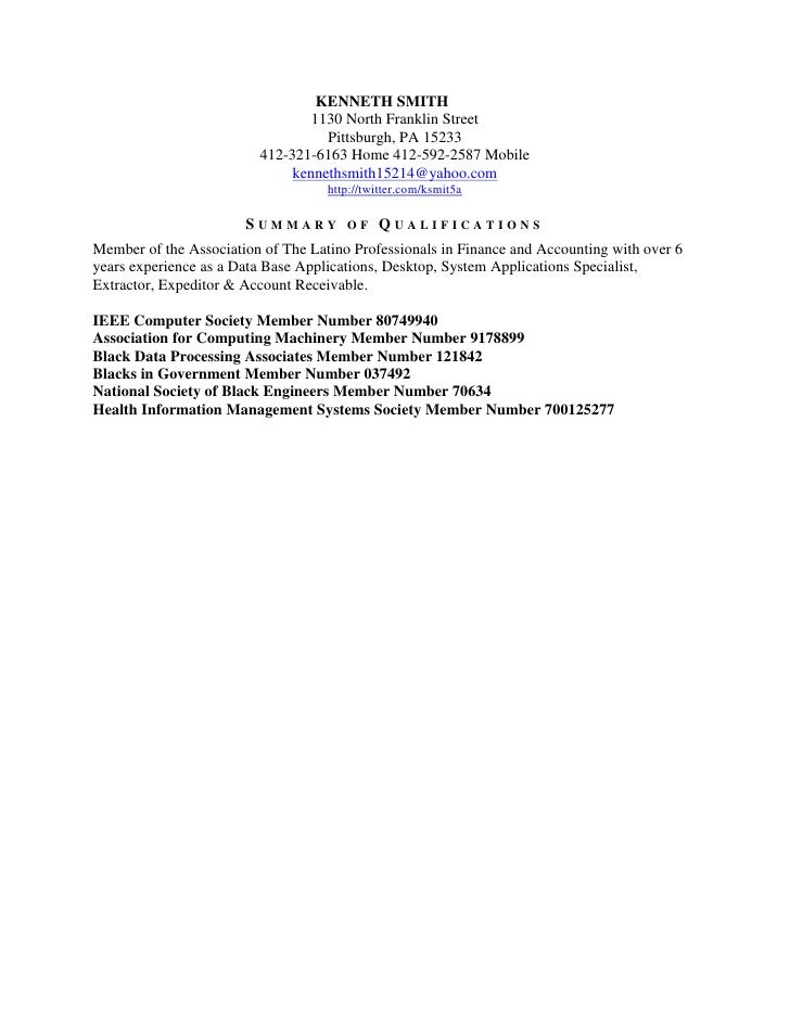 kenneth smith cover letter ieee computer society member number 807499 computer cover letter