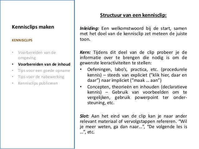 Workshop ‘Je boodschap efficiënt overbrengen via kennisclips’