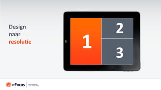 Design
naar            2
resolutie
            1   3
 