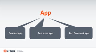 App


Een webapp   Een store app   Een Facebook app
 