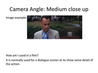 Camera Angle | PPTX | Cameras and Camcorders | Consumer Electronics