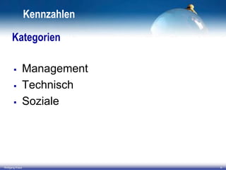 Kennzahlen
Kategorien




Wolfgang Kraus

Management
Technisch
Soziale

6

 