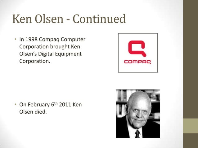 Ken olsen – computer hero | PPT