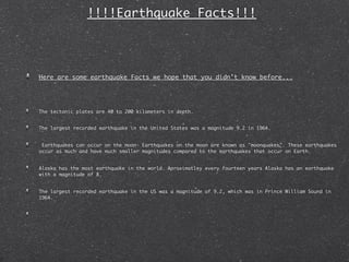 Largest recorded earthquake in the united states