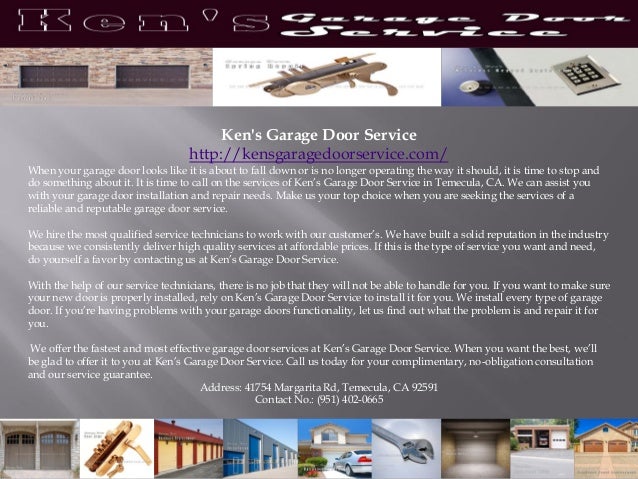 Ken S Garage Door Service