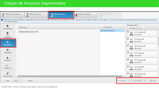 Criação de Anúncios Segmentados
© BEST 2014. Todos os direitos reservados I Documento Confidencial
 