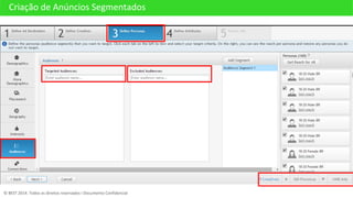 Criação de Anúncios Segmentados
© BEST 2014. Todos os direitos reservados I Documento Confidencial
 