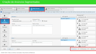 Criação de Anúncios Segmentados
© BEST 2014. Todos os direitos reservados I Documento Confidencial
 