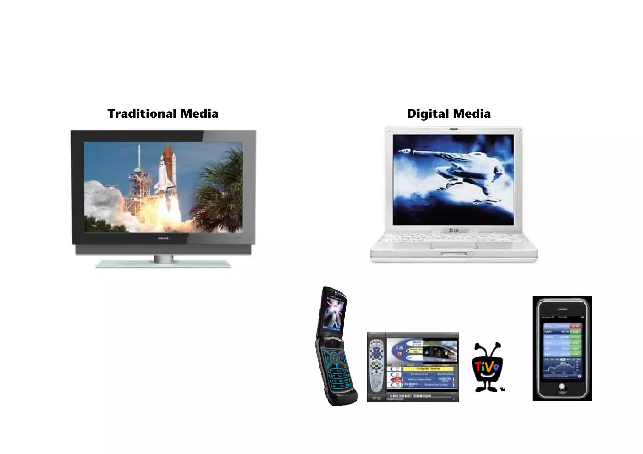 Traditional Media Digital Media
 