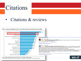 Citations
• Citations & reviews
 