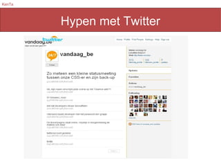 Hypen met Twitter 