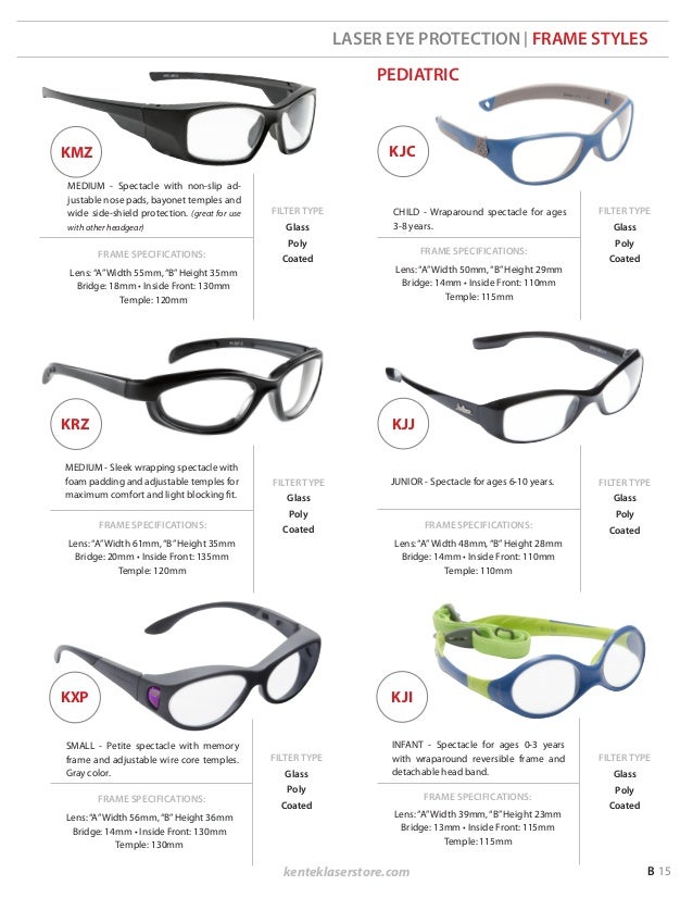 Laser Safety Eyewear Product Catalog by Kentek Corporation