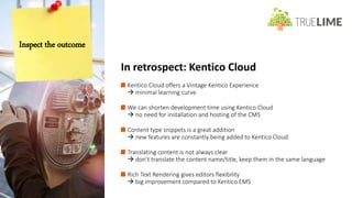 Kentico Cloud and .NET Core - A Winning Combination | PPTX | Cloud ...