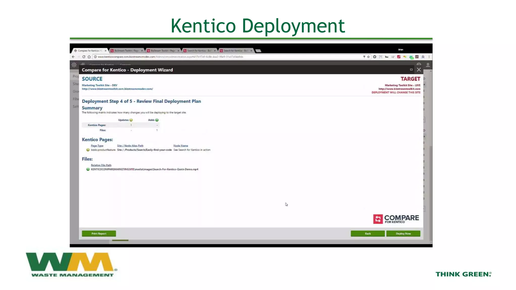 Kentico Deployment
 