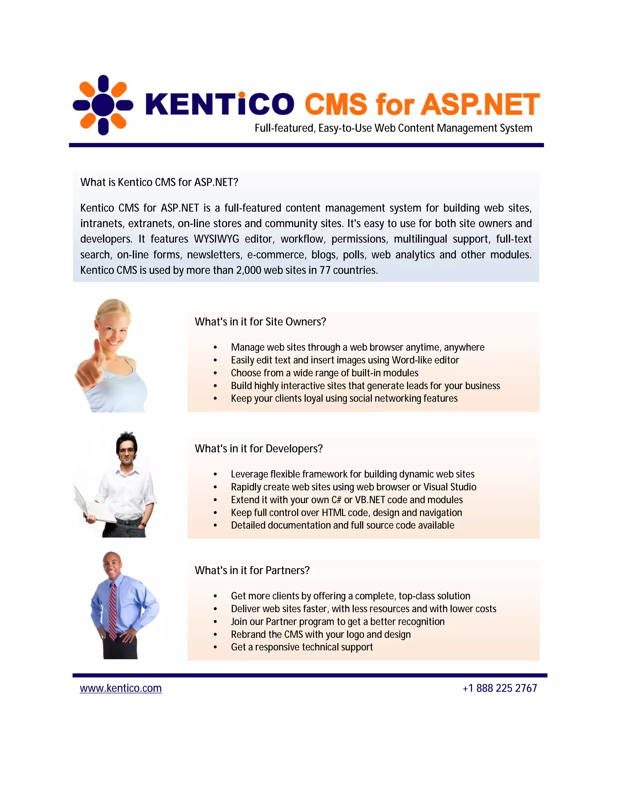 Kentico CMS Feature Overview | PDF