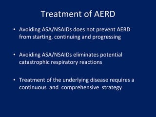 AERD: Diagnosis and Treatment | PPT