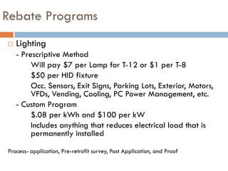 Prescriptive Rebates Strategies for Energy Efficiency and Conservation | PDF