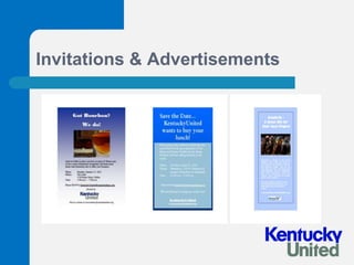 Invitations & Advertisements