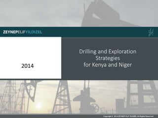 Drilling and Exploration
Strategies
for Kenya and Niger2014
 