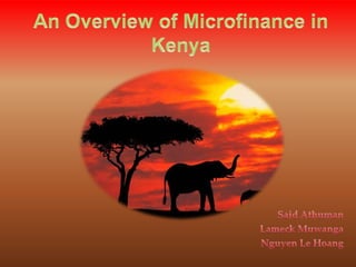 An Overview of Microfinance in Kenya