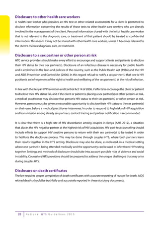 The Kenya HIV Testing Services Guidelines 2015 | PDF