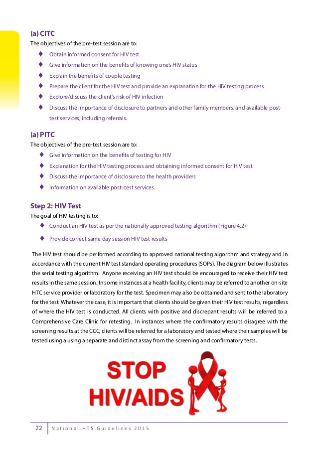 The Kenya HIV Testing Services Guidelines 2015