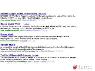 Embracing Digital Marketing - Kenya Music Week 2009