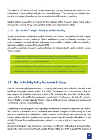 Kenya National Electric Mobility Policy 2026 | PDF