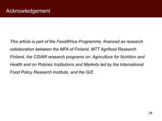 Kenyan milk consumers’ behaviour and perceptions of aflatoxin